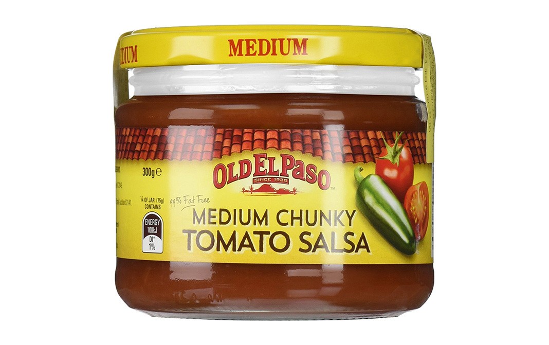 Old El Paso Medium Chunky Tomato Salsa   Glass Jar  300 grams